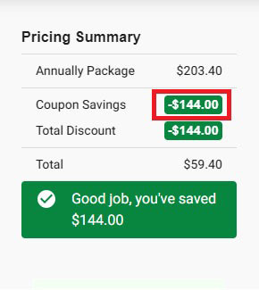 sử dụng mã giảm giá coupon code greengeeks