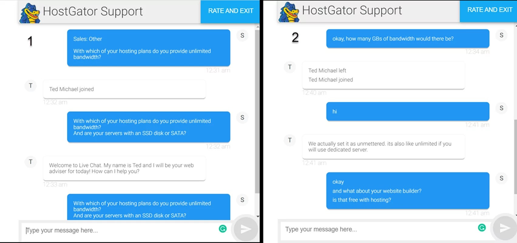 Hỗ trợ khách hàng từ HostGator không như mong đợi