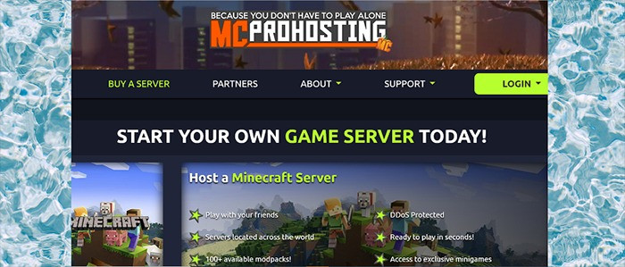 MCProHosting – Nhà cung cấp server free Minecraft chuyên nghiệp