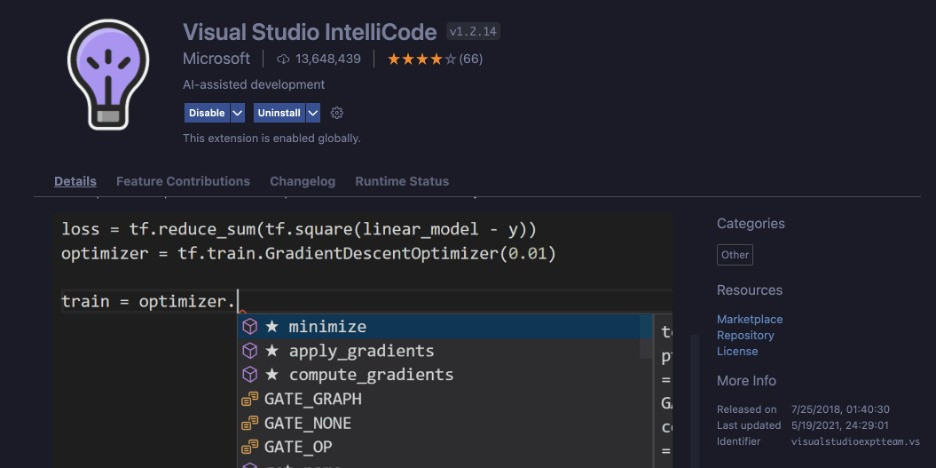 Visual Studio IntelliCode