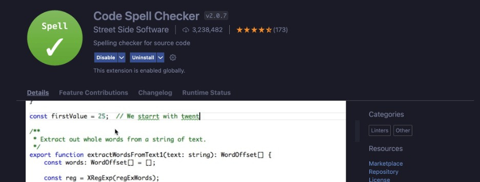 Code Spell Checker