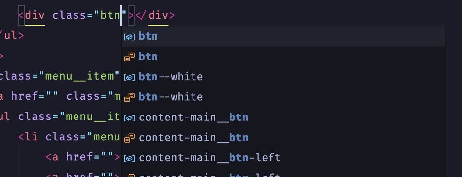 Intellisense for CSS Class Names in HTML