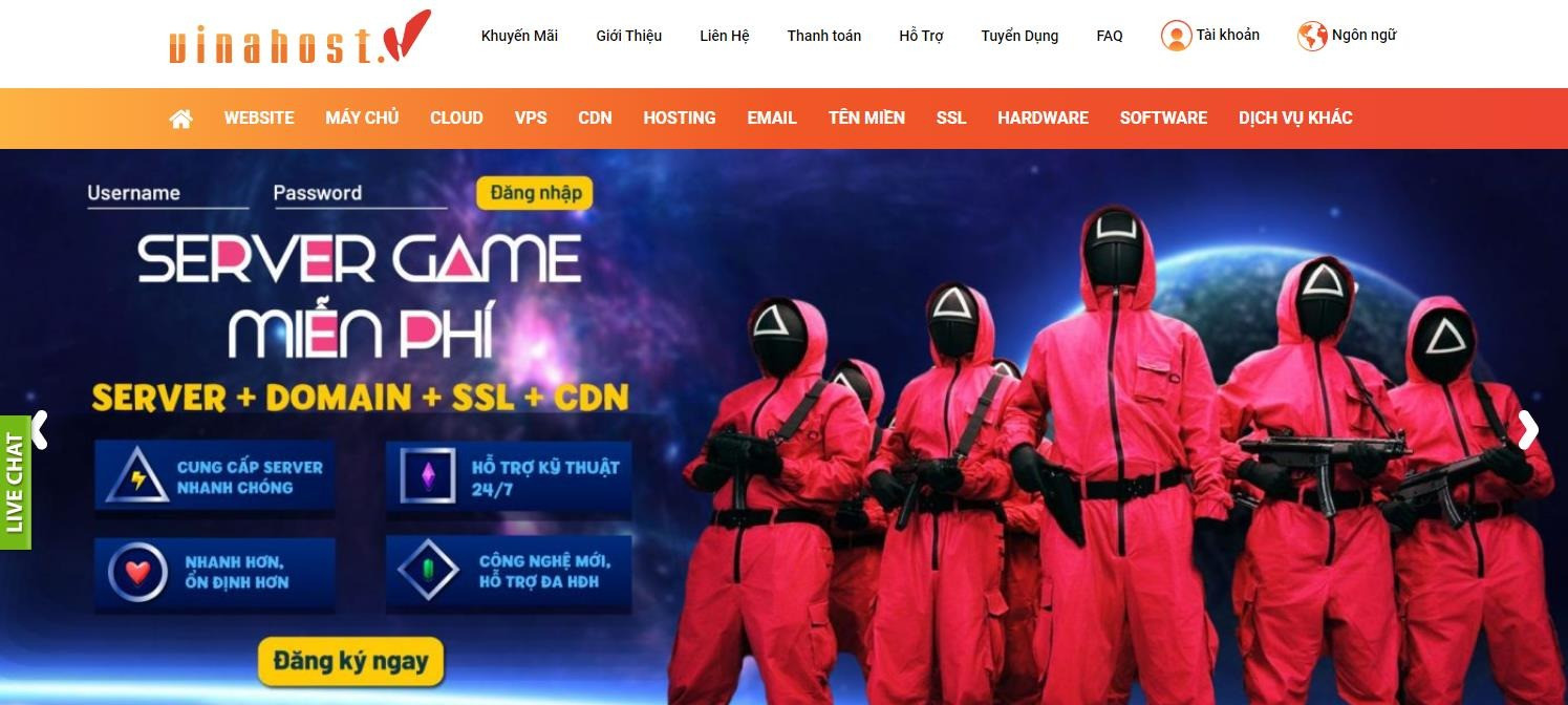 Thuê Server giá rẻ ở VinaHost